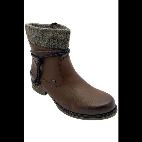 Rieker Women's Fee 40 Ankle Boots Brown/Graphite - Medium - Picture 1 of 3